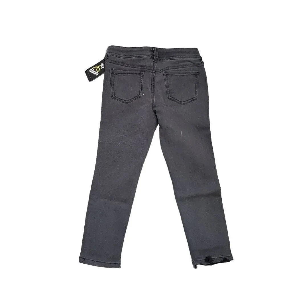 Art Class Girls Black Skinny Distressed Jeans - Size 6/6X
